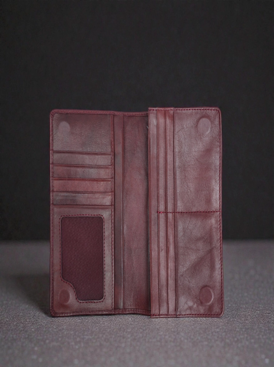 Zays Handcrafted Premium Eco-Friendly Leather Long Wallet