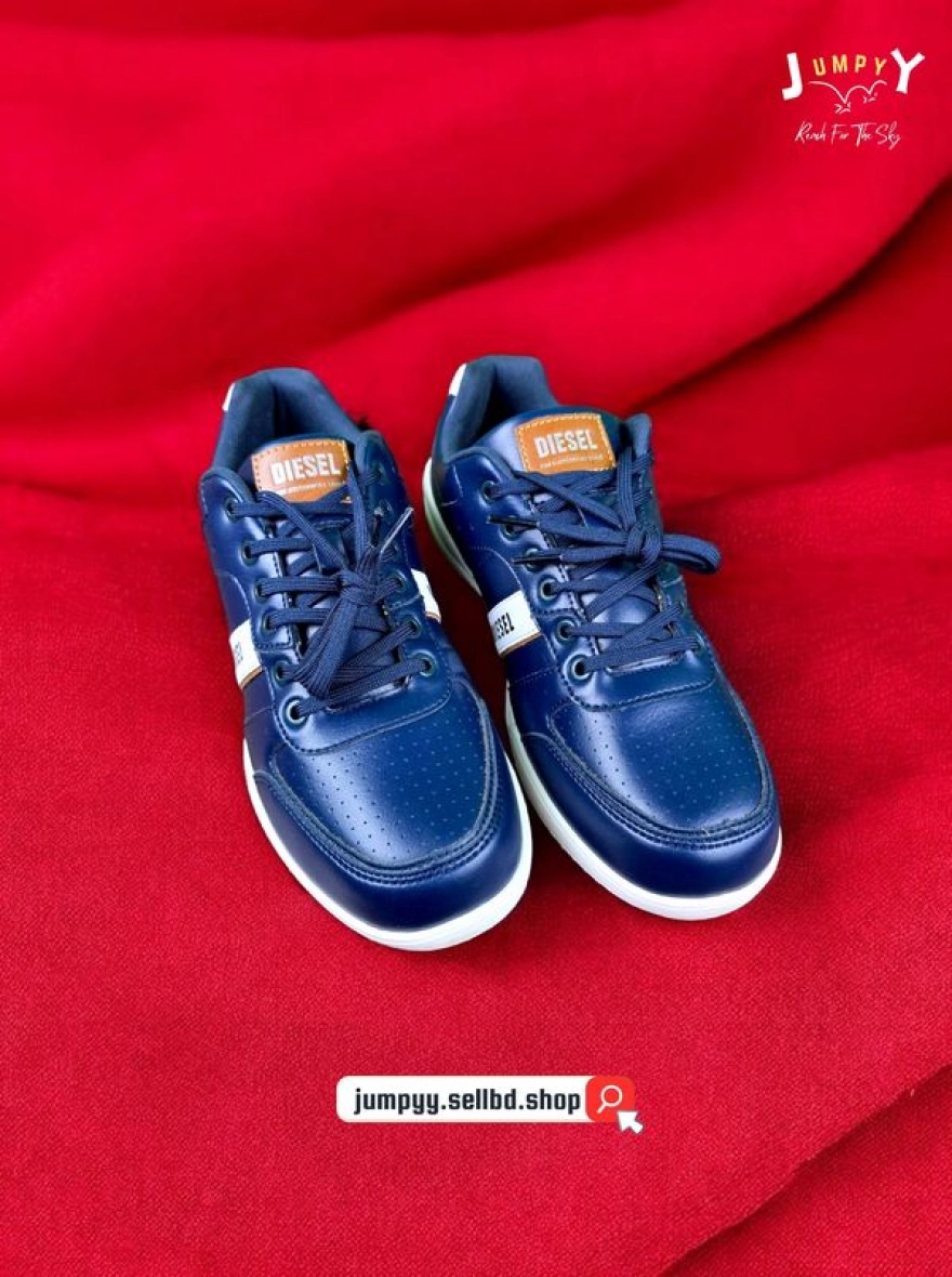 Azure Kick | Navy Blue Diesel Sneaker