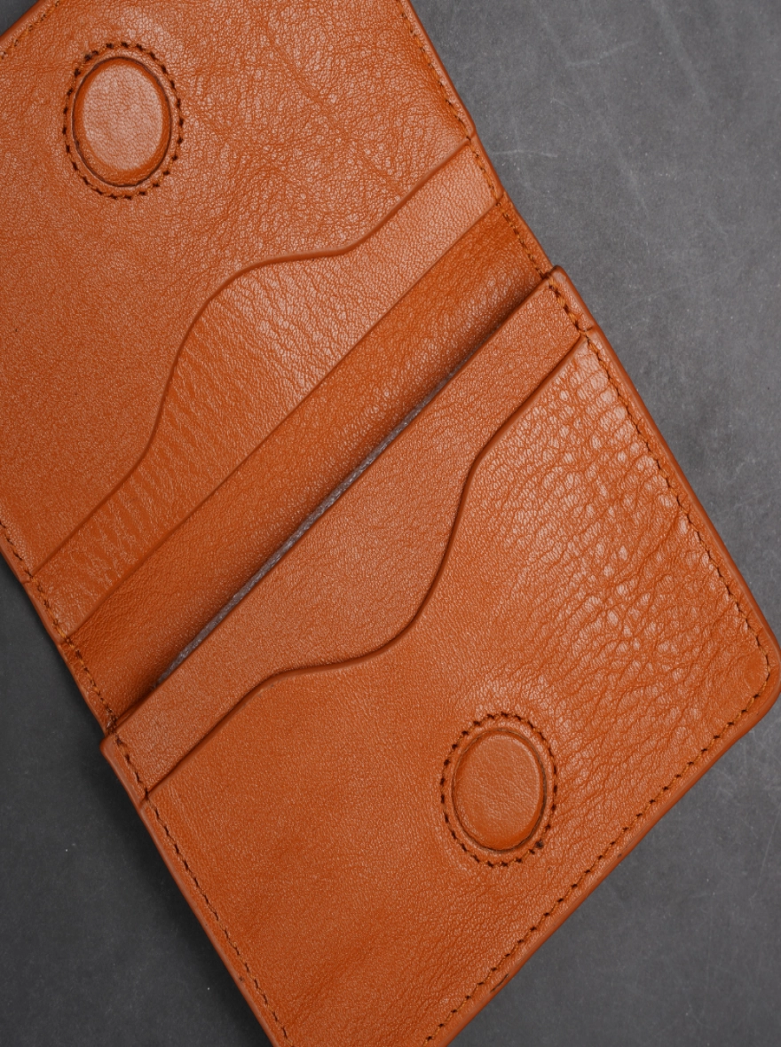 Zays Premium Eco-Friendly Leather Magnetic Card Holder Mini Wallet