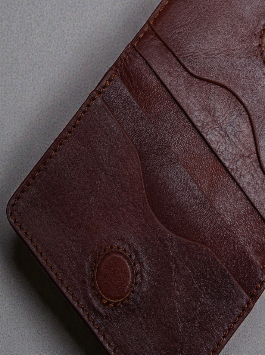 Zays Premium Eco-Friendly Leather Magnetic Card Holder Mini Wallet