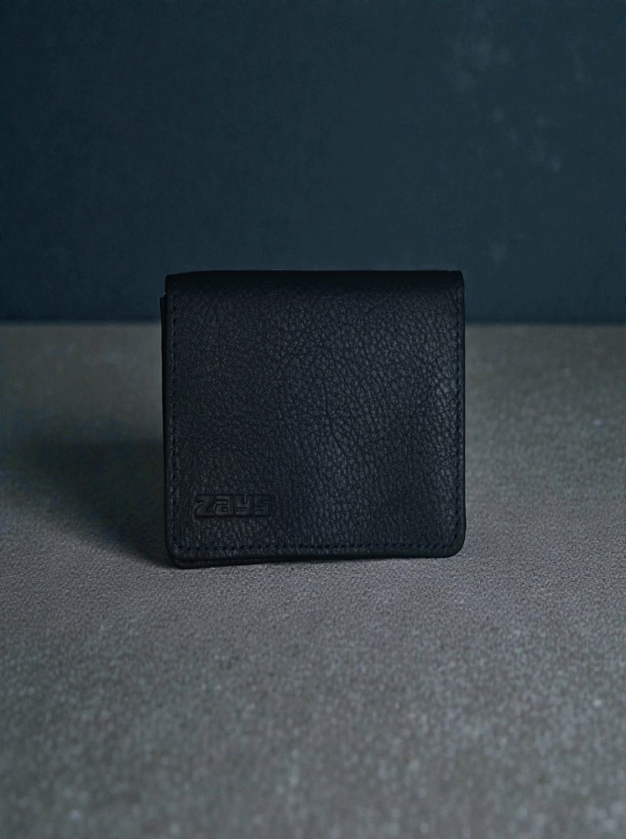 Name: Zays Premium Eco-Friendly Leather Magnetic Card Holder Mini Wallet