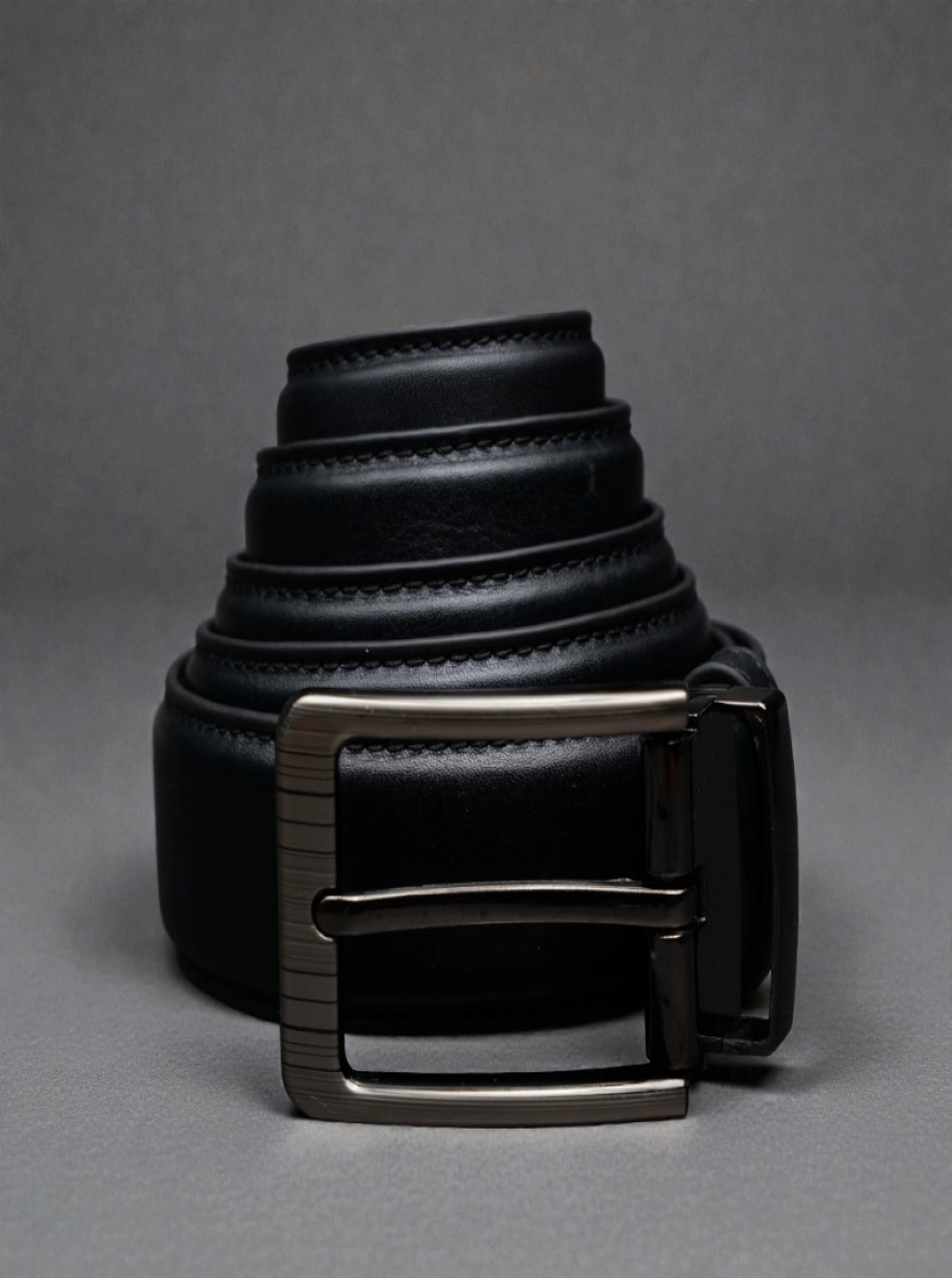 Zays Handcrafted Leather Belt for Men - Full-Grain Cowhide Adjustable Fit Stylish and Long-Lasting Designed for Office Traditional and Casual Use