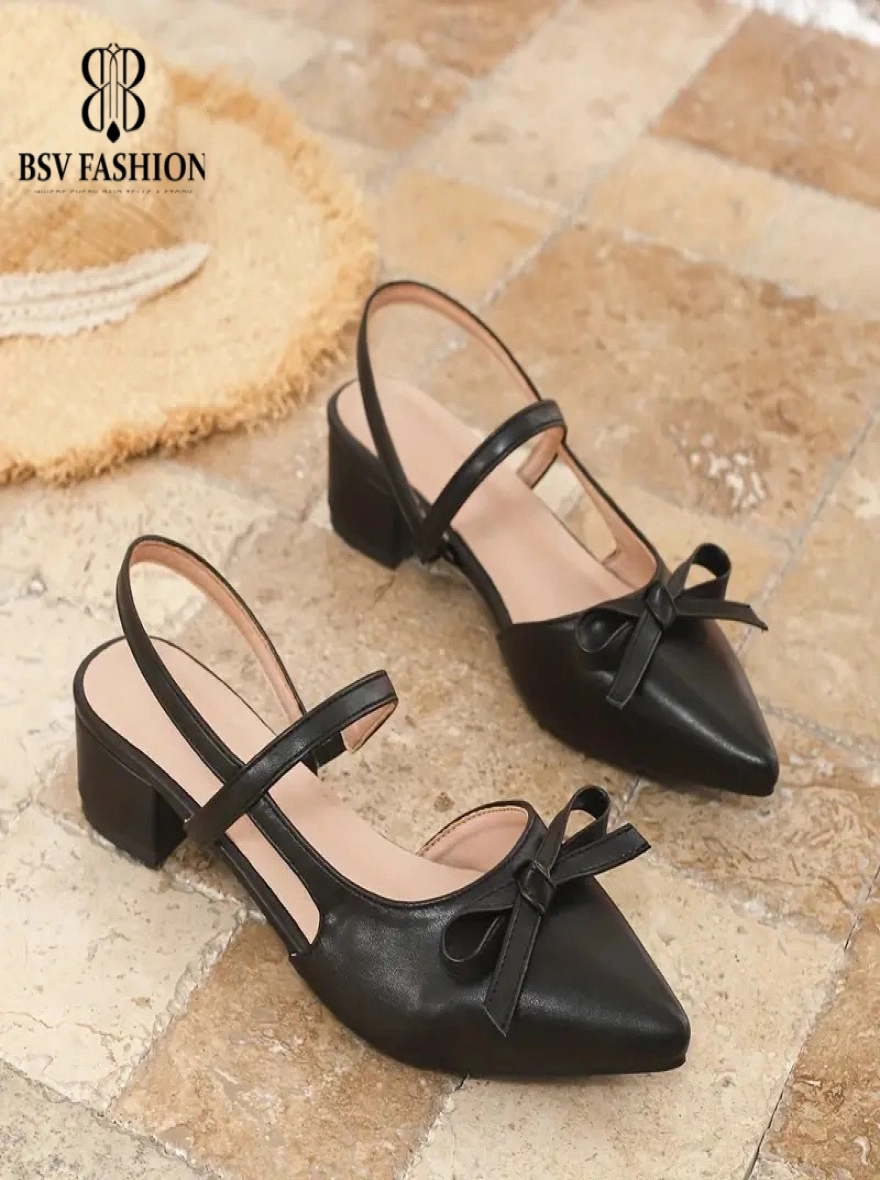 Classy 1.5-Inch Transparent Box Heel Shoes
