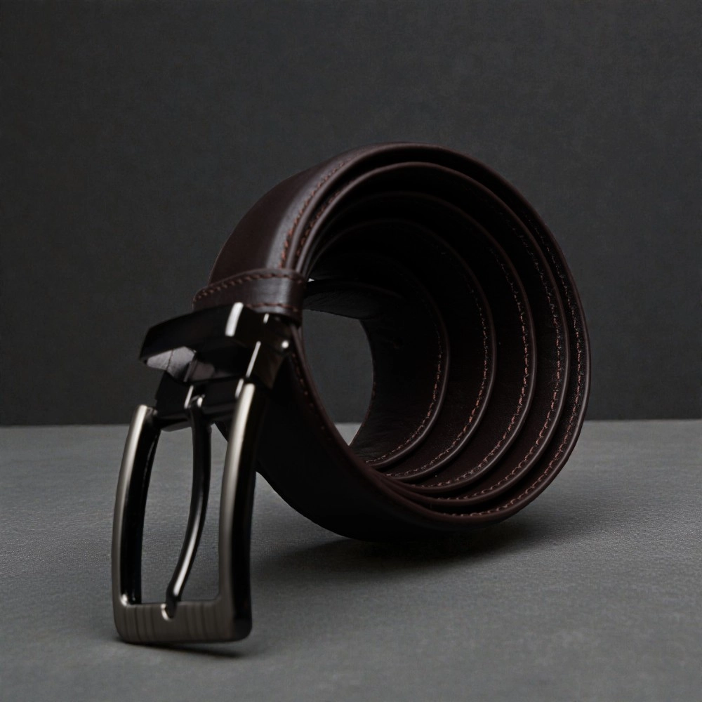 Zays Handcrafted Leather Belt for Men - Full-Grain Cowhide Adjustable Fit Stylish and Long-Lasting Designed for Office Traditional and Casual Use