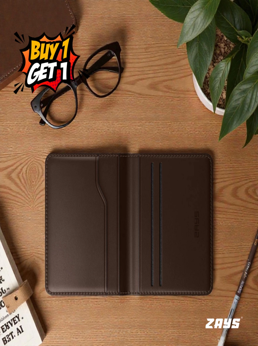 Zays Premium Leather Card Holder & Belt Combo Offer 106