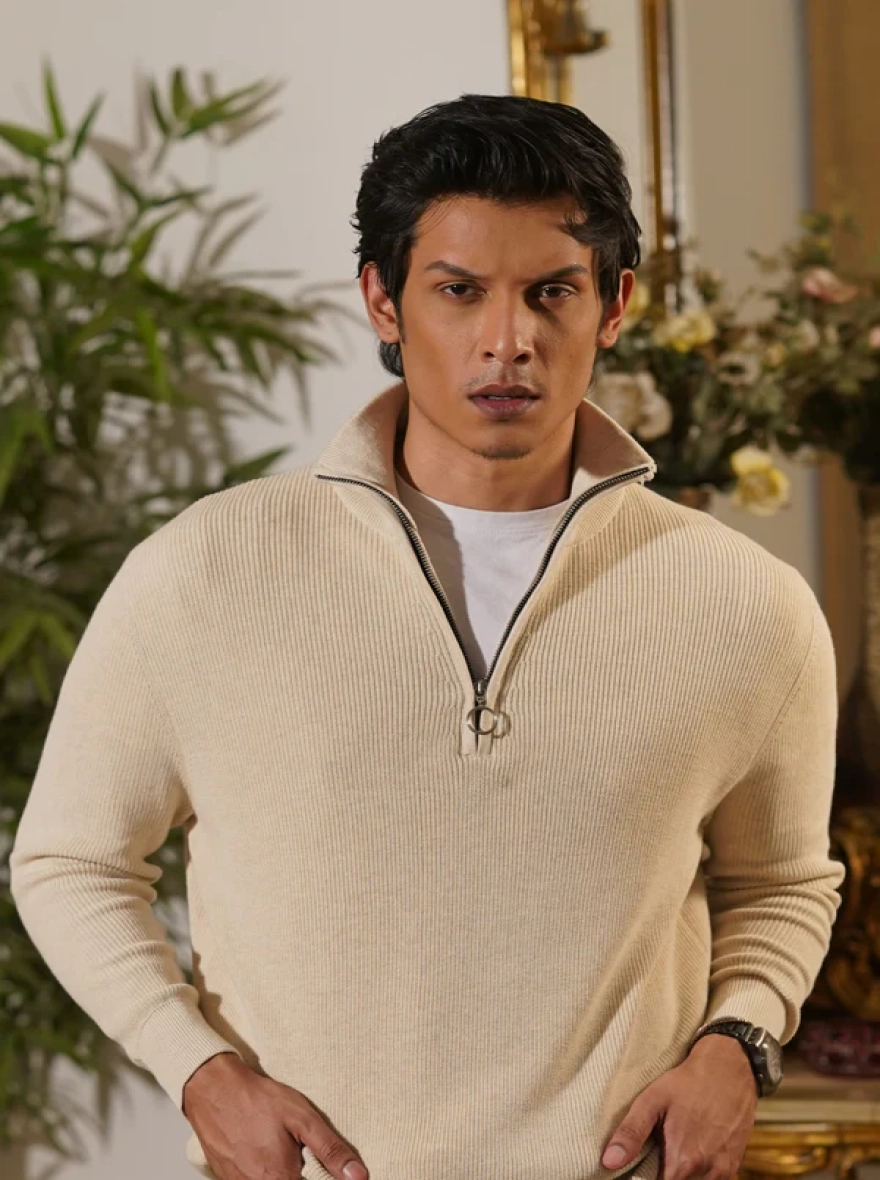 Biscotti Quarter Zip Sweater