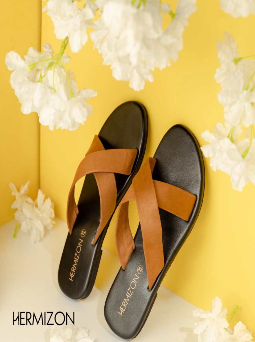 Ashley Lynn Criss-Cross Comfort Flats