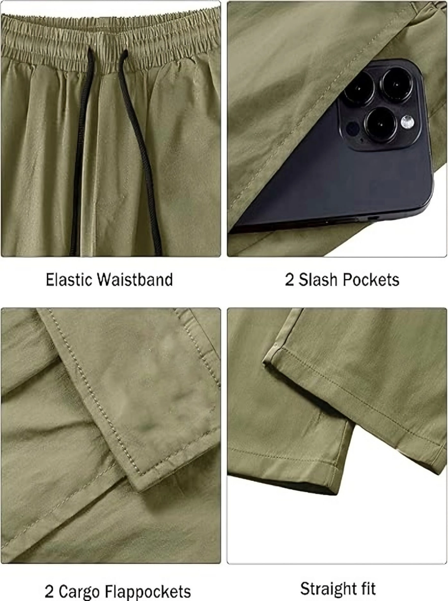 Tactical Exclusive Cargo Joggers with Multi Pockets - Tan