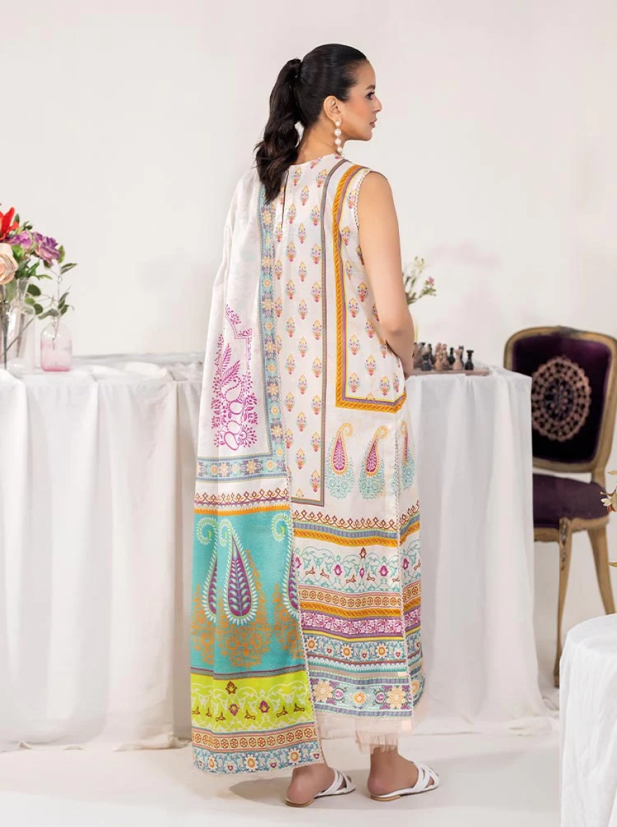 Rosewood Gold-Threaded Ensemble-unstitched