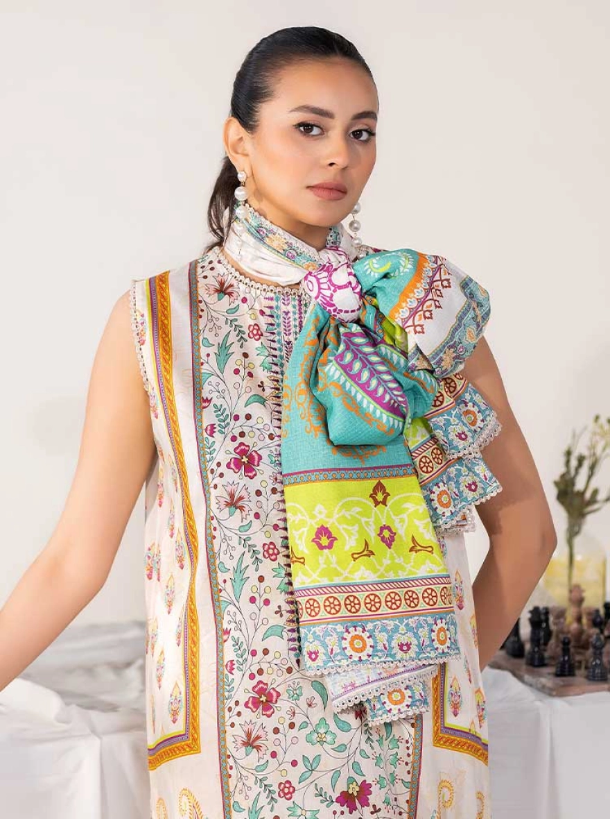 Rosewood Gold-Threaded Ensemble-unstitched