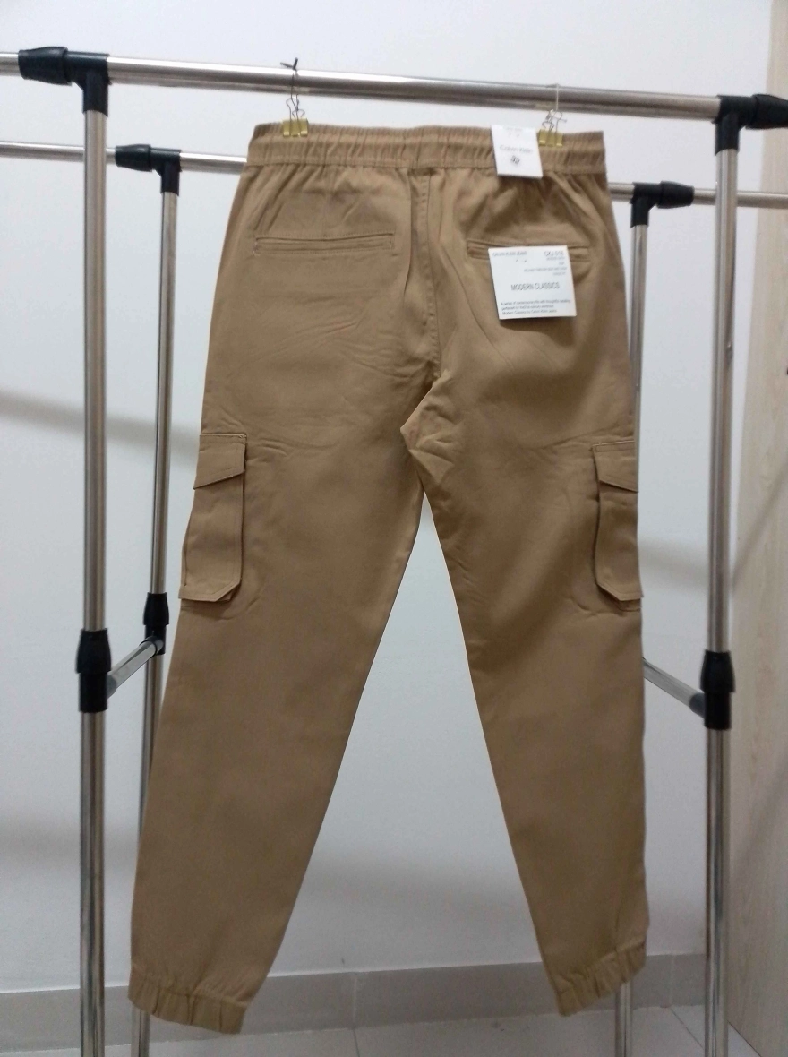 Men's Essential Twill Cargo Jogger Pants
