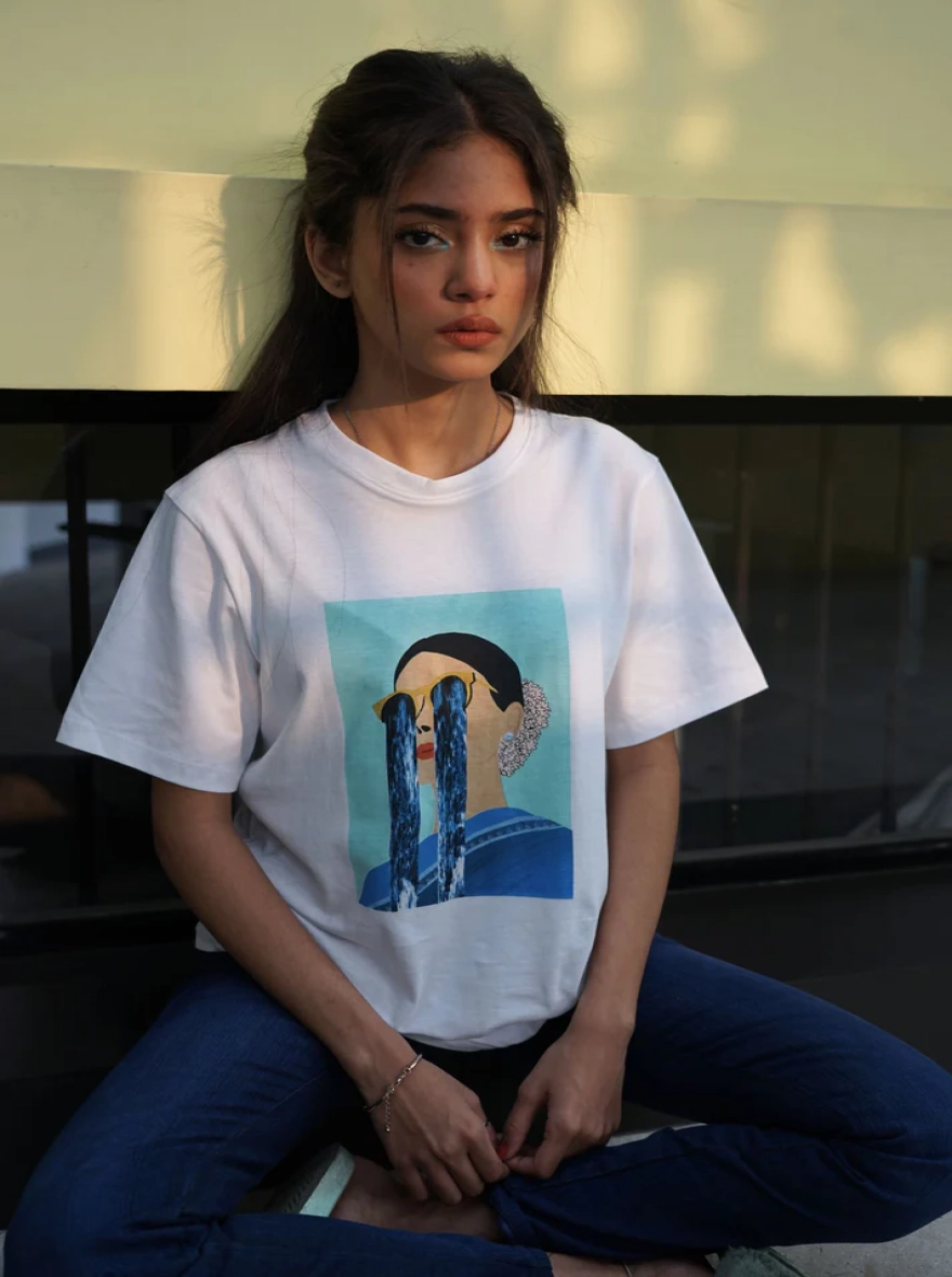 Feeling Blue Graphic T-Shirt