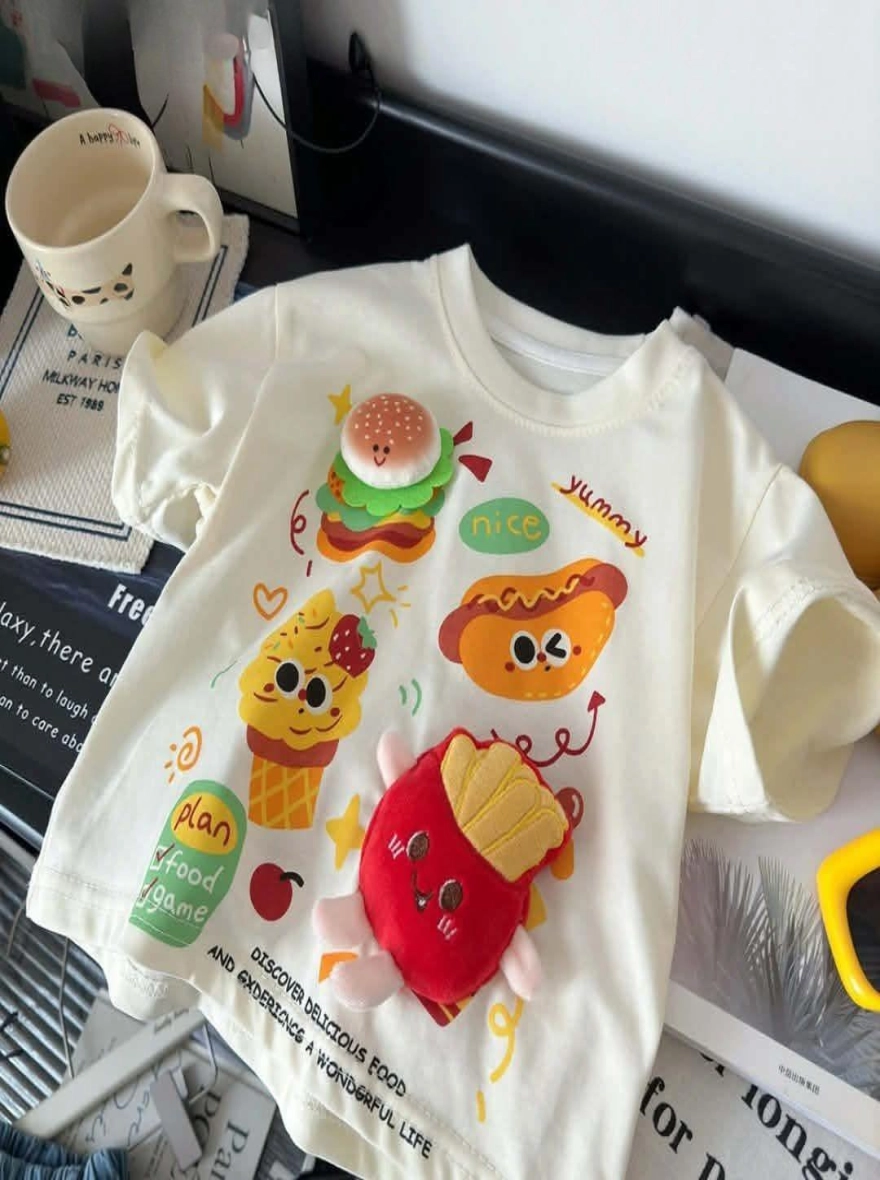 Imported 3D Character Short Sleeved T Shirt - China