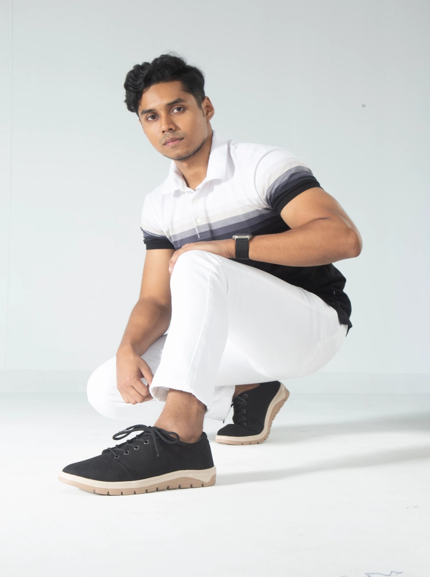 Zuqo Men's Sneaker : Saga - Black