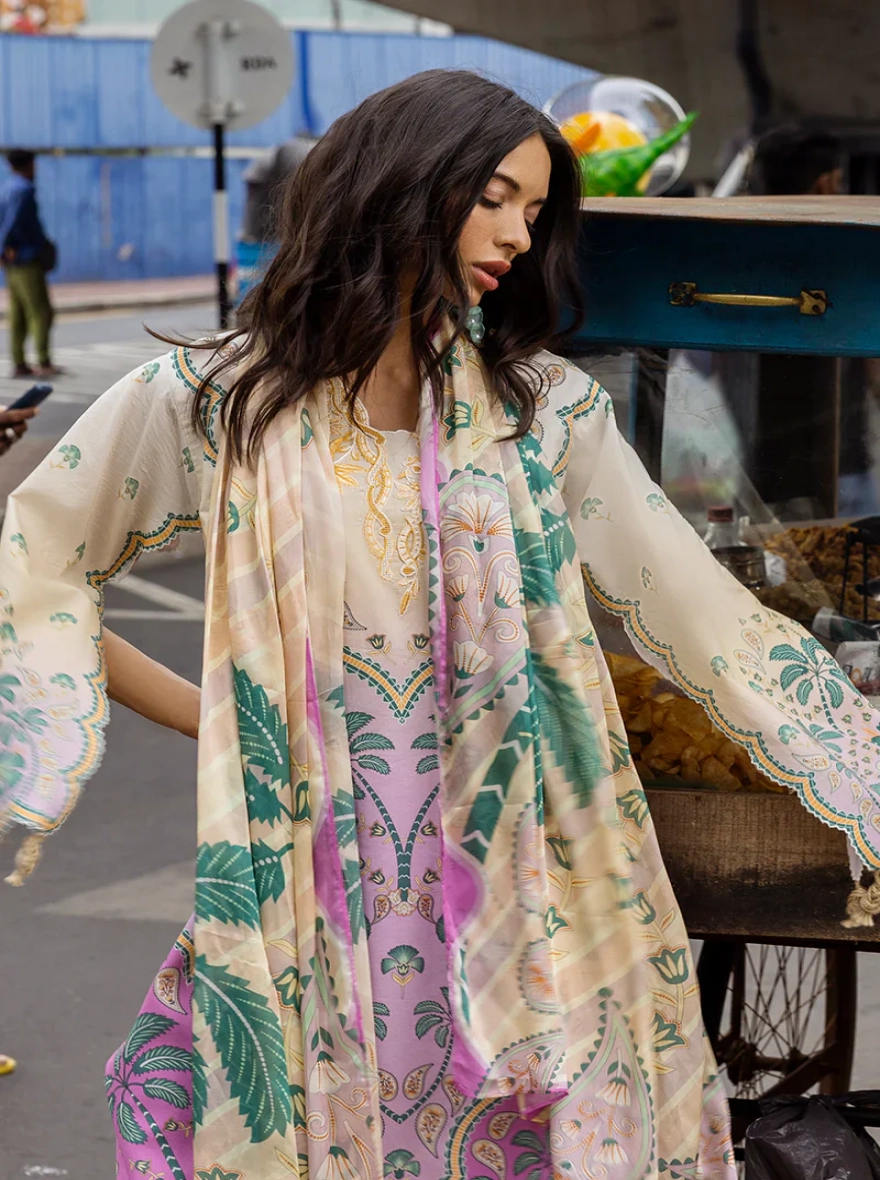 Valeria – 3 Piece Printed Lawn Suit-Unstitehed