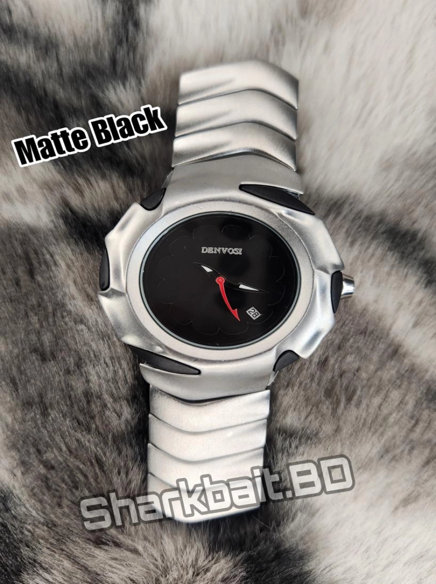 OPIUM Y2K Style Analog Wristwatch Silver Metal