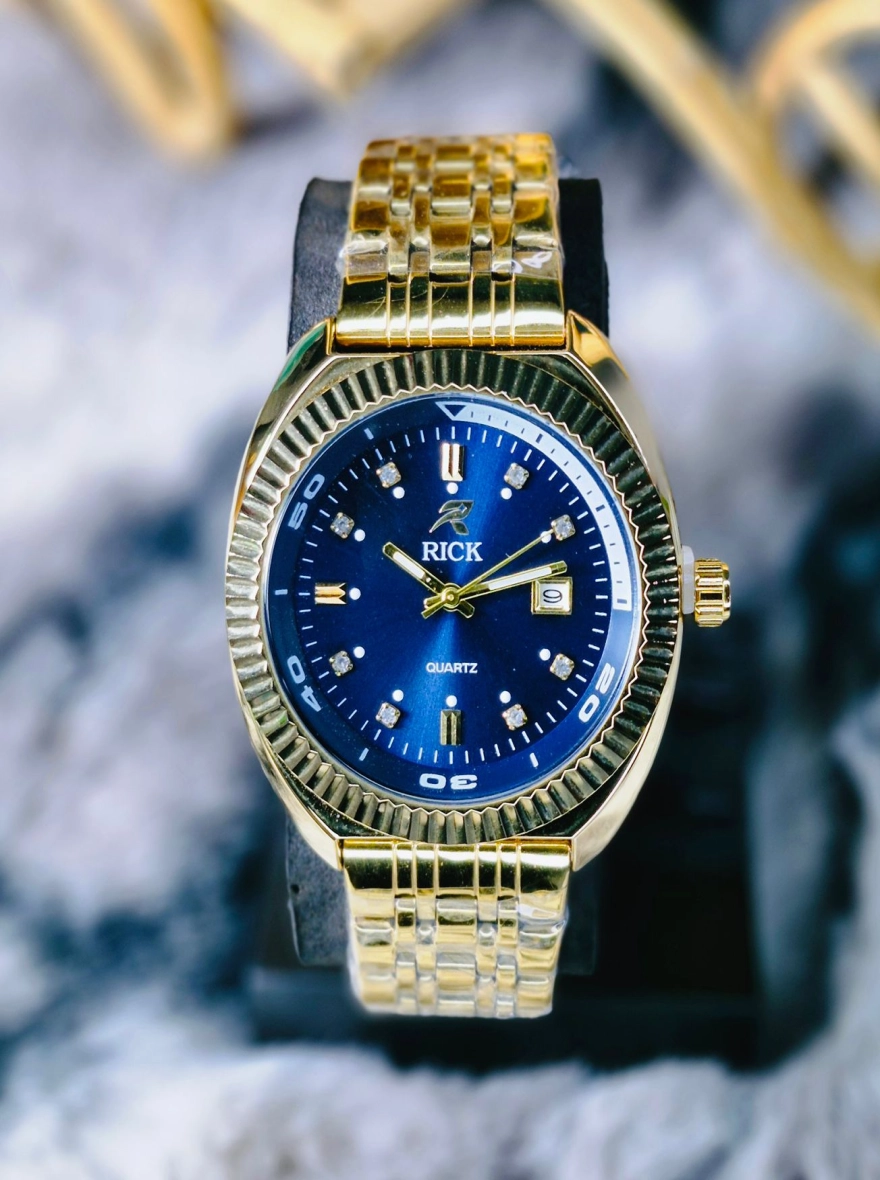 RICK Men’s Gold Chain Quartz Watch
