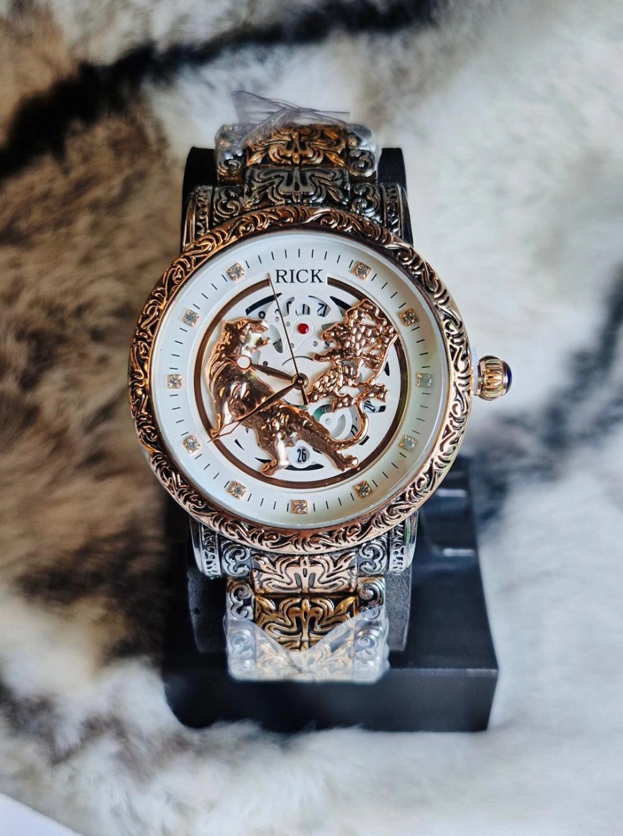 RICK 20 Luxury Men's Square Skeleton Sports Watch