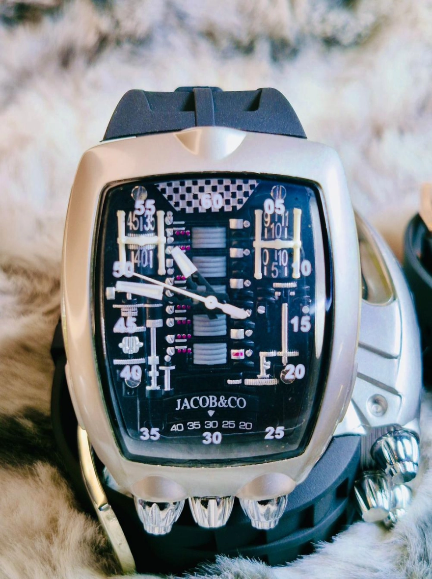 Jacob & Co. Epic SF24 Rose Gold Blue Dial World Time Watch