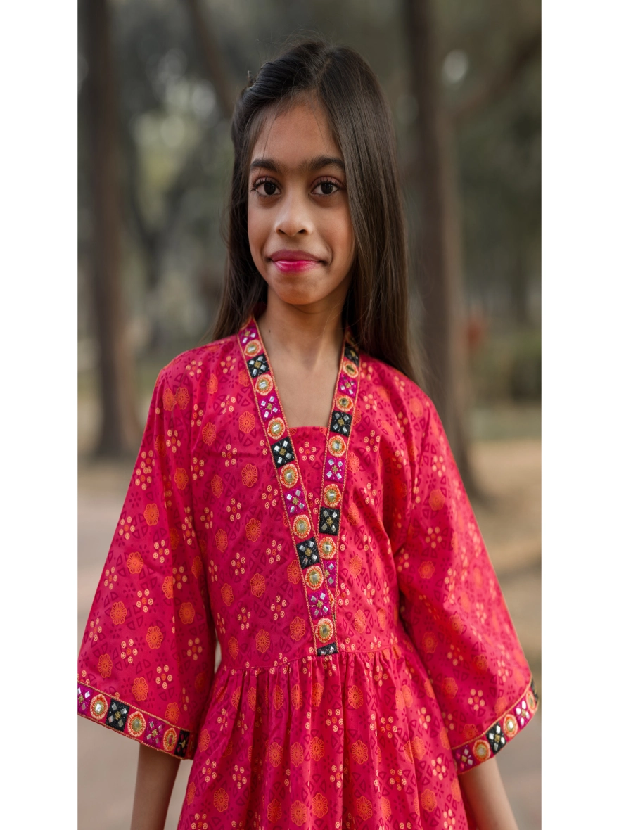 Baby Girls Soft,Cotton Three-Piece Set – Screen Print & Embroidery