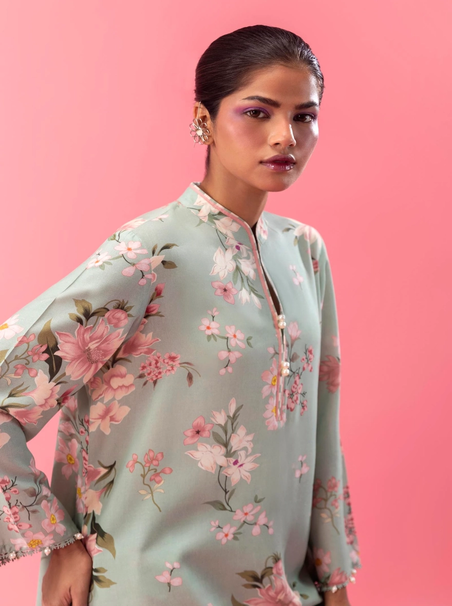 Sana Safinaz Mahay – Digital Printed Linen & Cambric 2-Piece Suit-unstitched