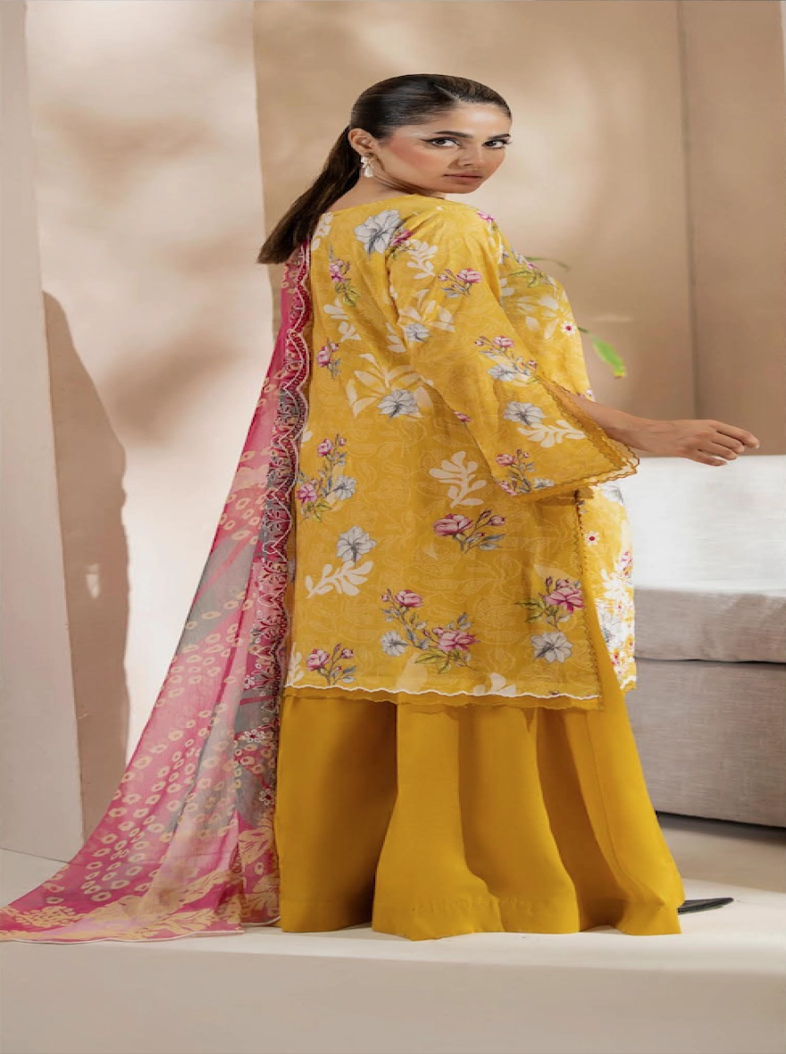 Pakistani Premium Mishaal by Gulljee – 3 Piece Digital Printed Lawn Suit-unstitched