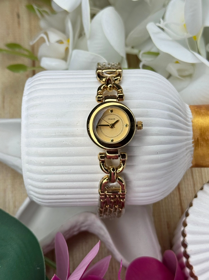 Coach Park Signature C Gold-Tone Bangle Women's Watch