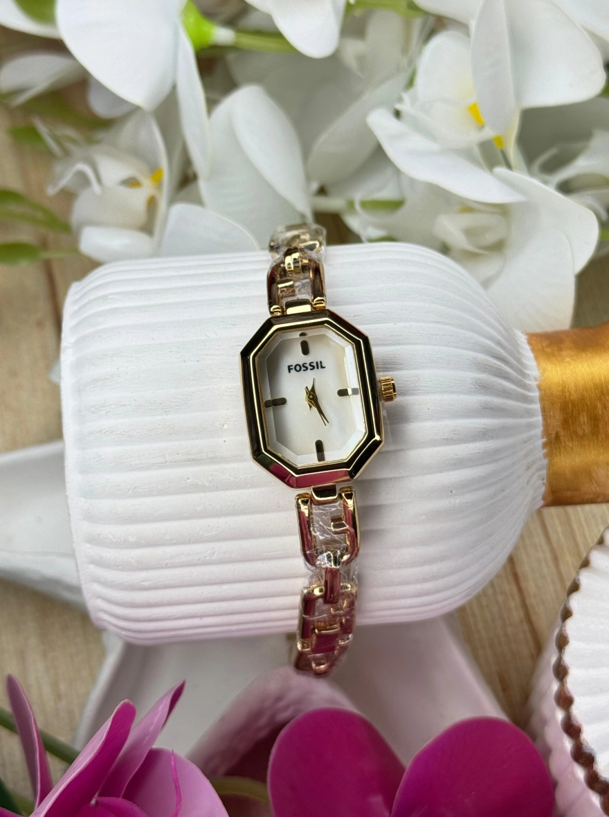 Fossil Raquel Gold-Tone Rectangular Ladies Watch