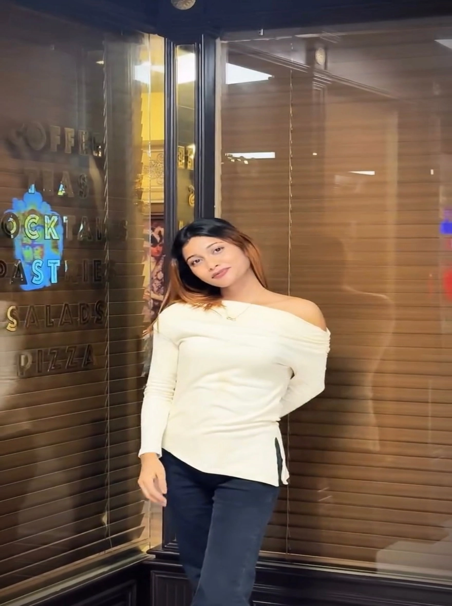 Women’s Beige Slash Neck Ribbed Sweater Bodycon Top