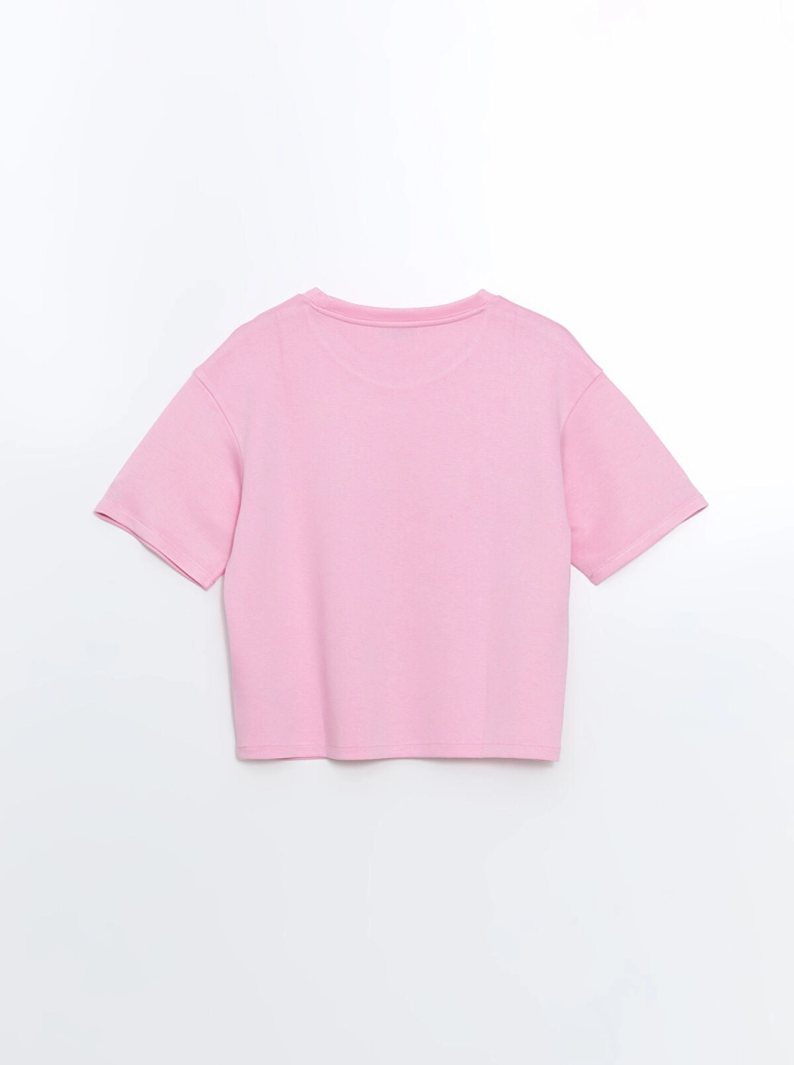 JE T'AIME Ladies Oversized Sweat Tee | Pink