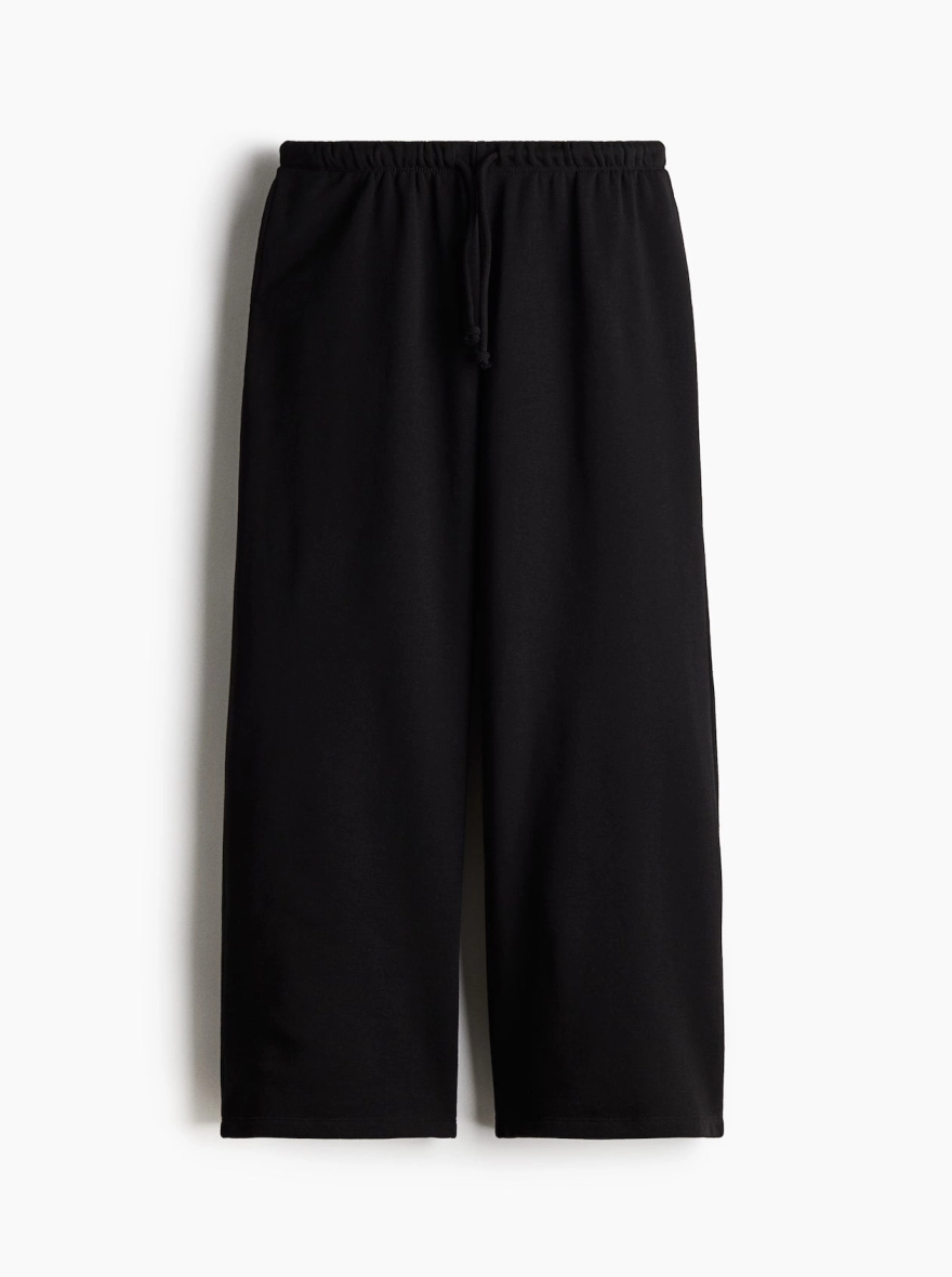 Washed High/Mid Waist Women’s Black Heavyweight Joggers