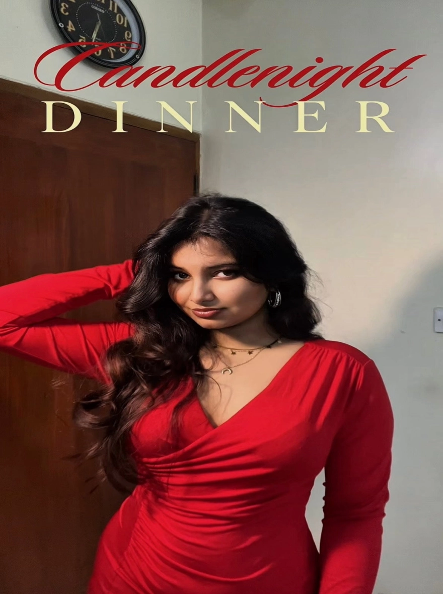 Red V-Neck Jersey Midaxi Dress | Long Sleeve Women’s Dress