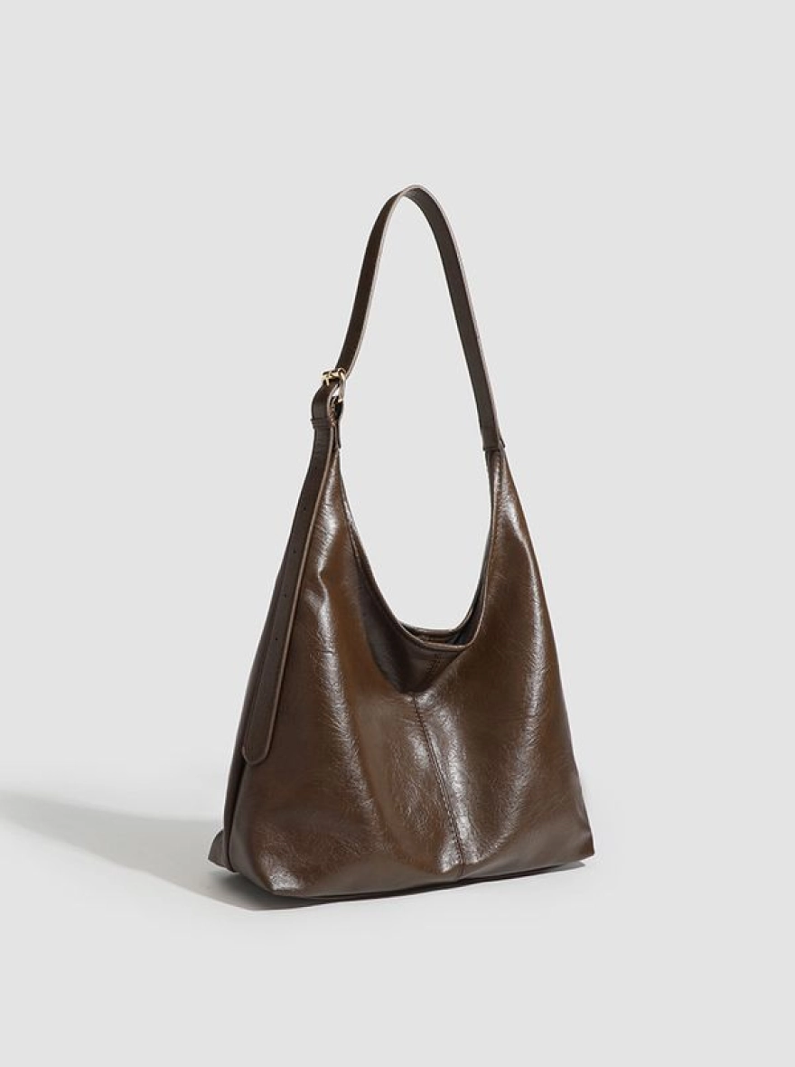 Urban Gloss Slouchy Tote – Noir & Espresso Edition