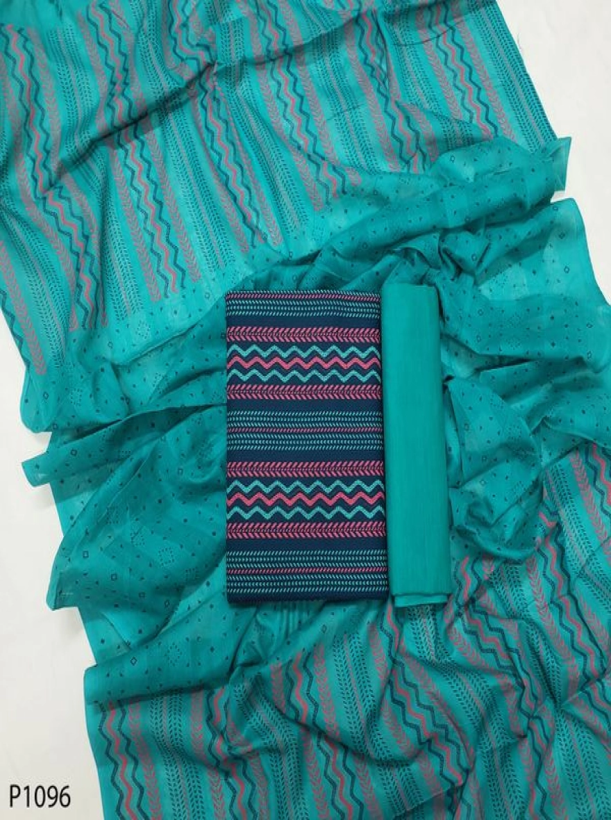 Royal Heritage Digital Print Premium Slab Cotton 3-Piece Set-P1096