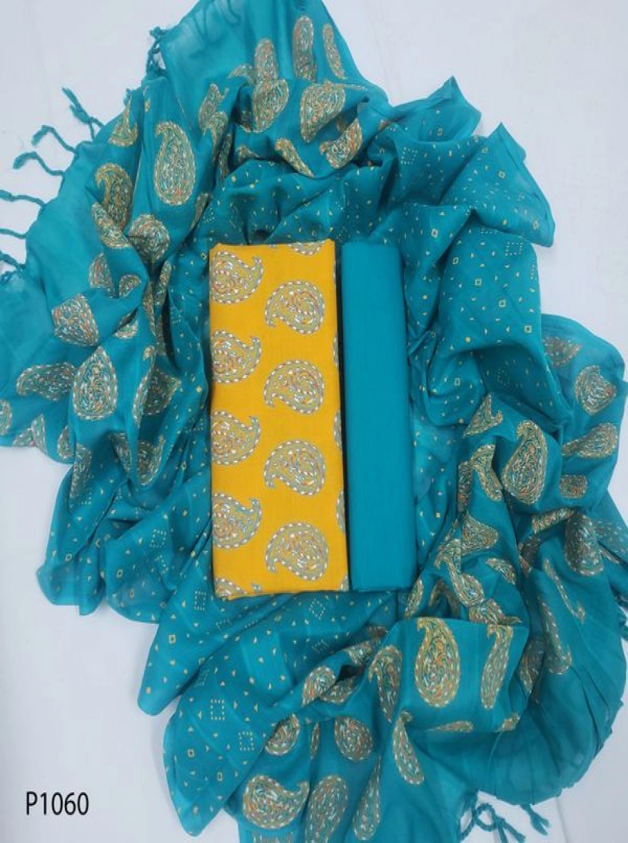 Royal Heritage Digital Print Premium Slab Cotton 3-Piece Set-P1060