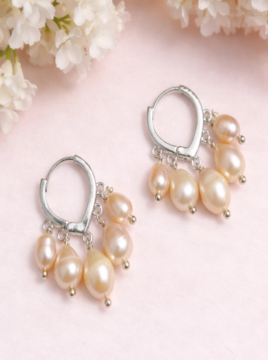 Exclusive Pearl Ear Ring For Women -1 pair