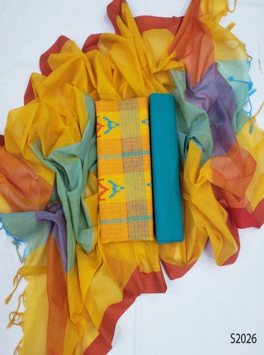 Premium Quality Unstitch 3 Pieces-S2026