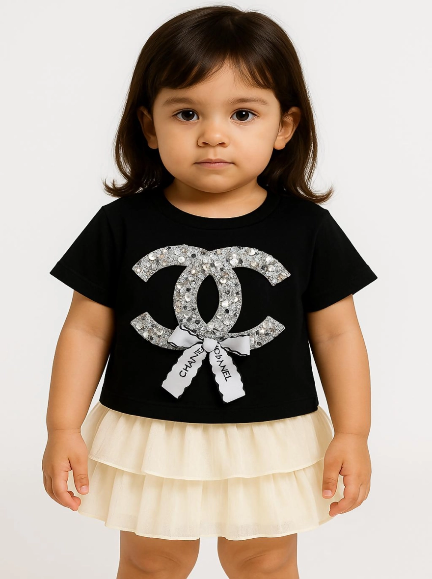 Imported Black X Merino Gorgeous Chanel Skirt Set (China)