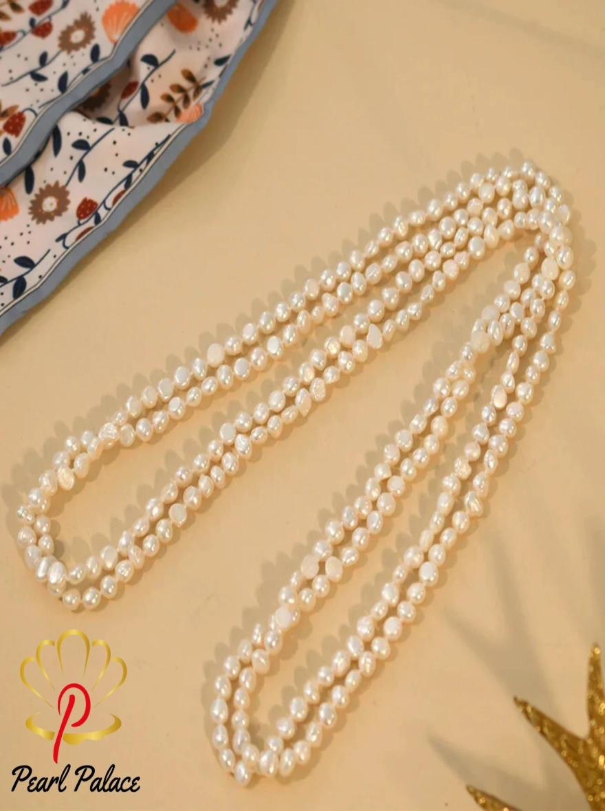 200cm Long Natural Baroque Freshwater Pearl Necklace Multiple Ways of Wearing Sweater Chain Jewelry for Women Gift