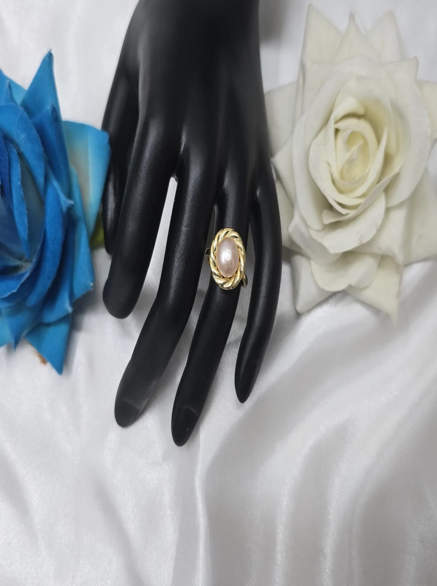 Opal Haze Pearl Ring