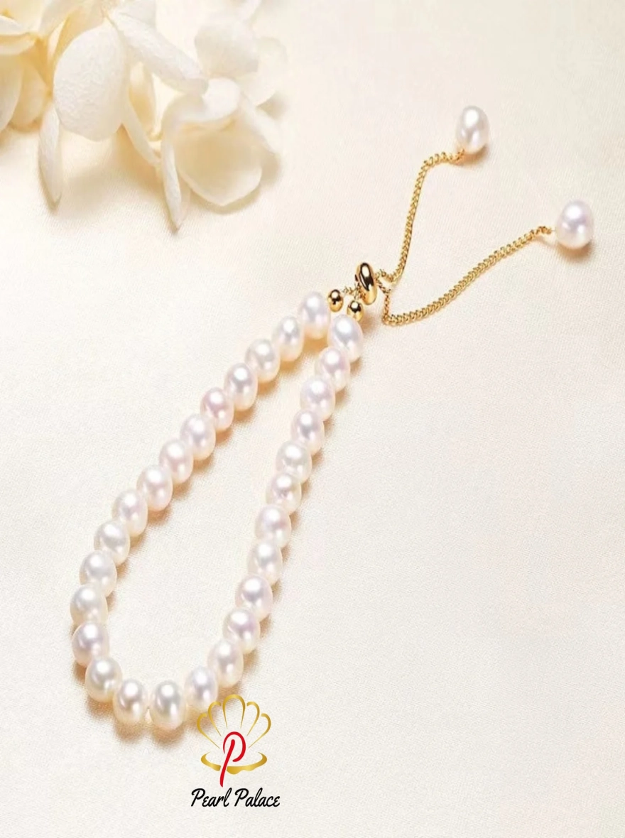 Natural Pearl cute white bracelet