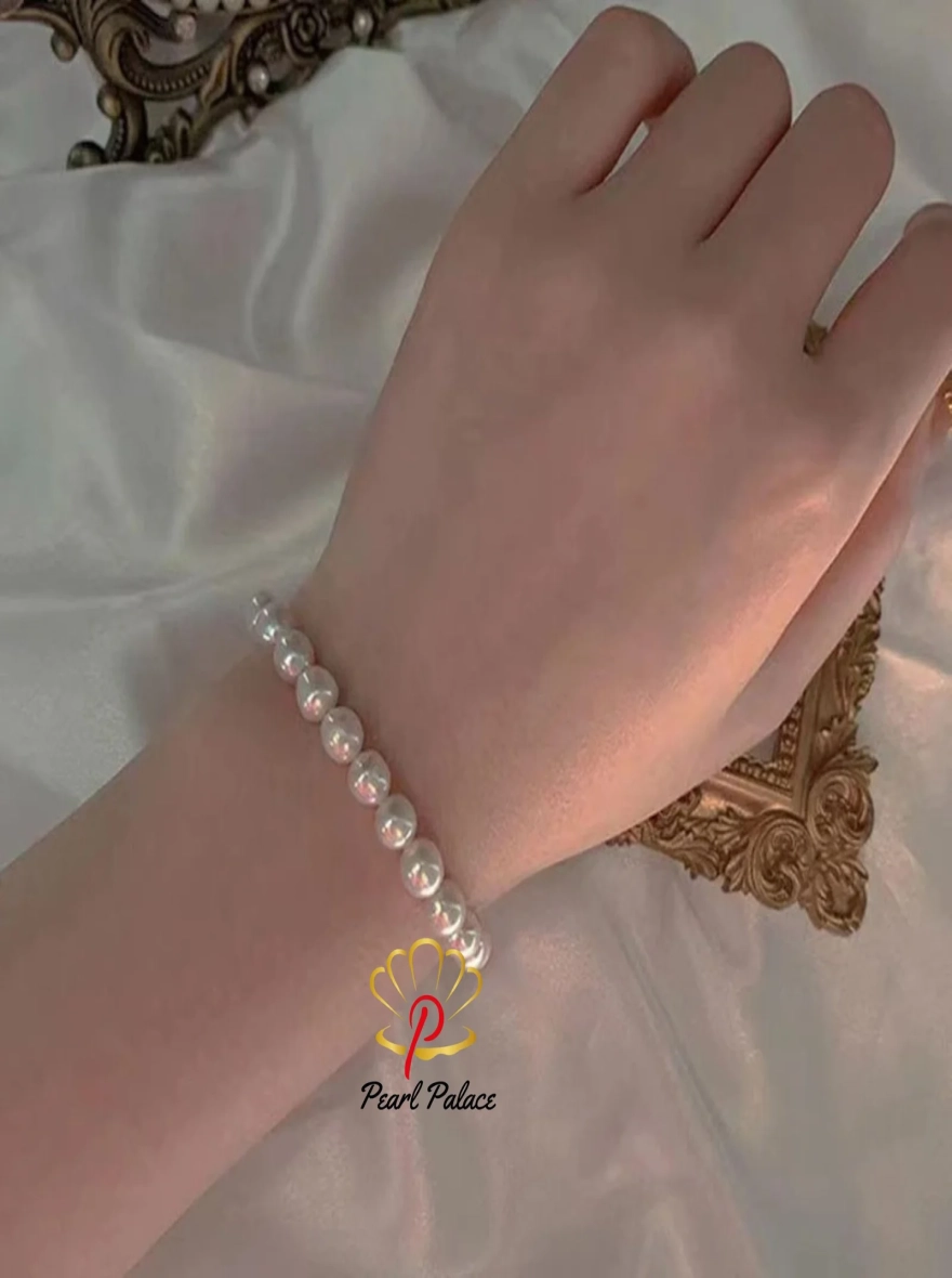 Natural Pearl cute white bracelet