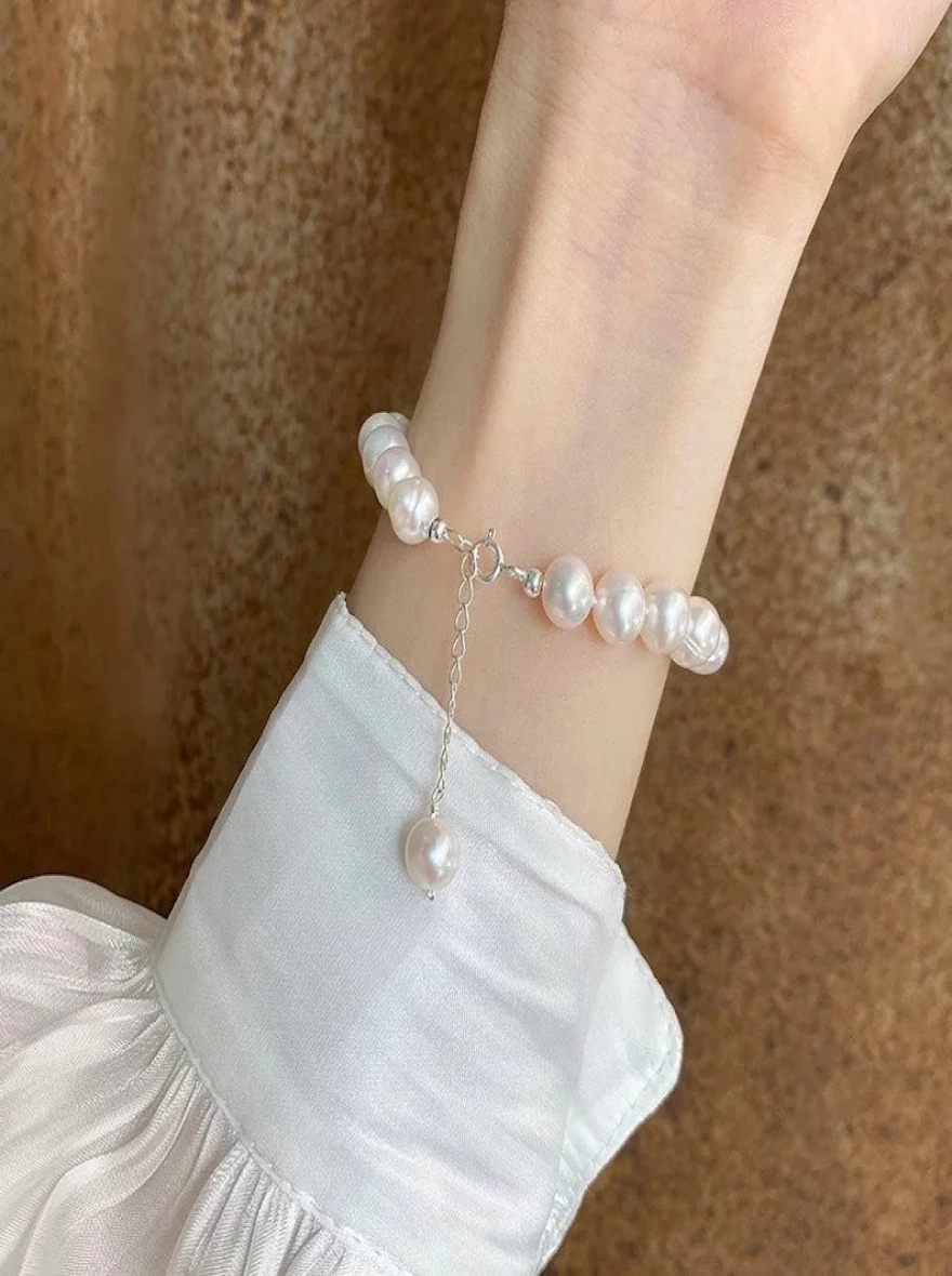 9mm Freshwater Pearl Bracelet, Pearl Bracelet