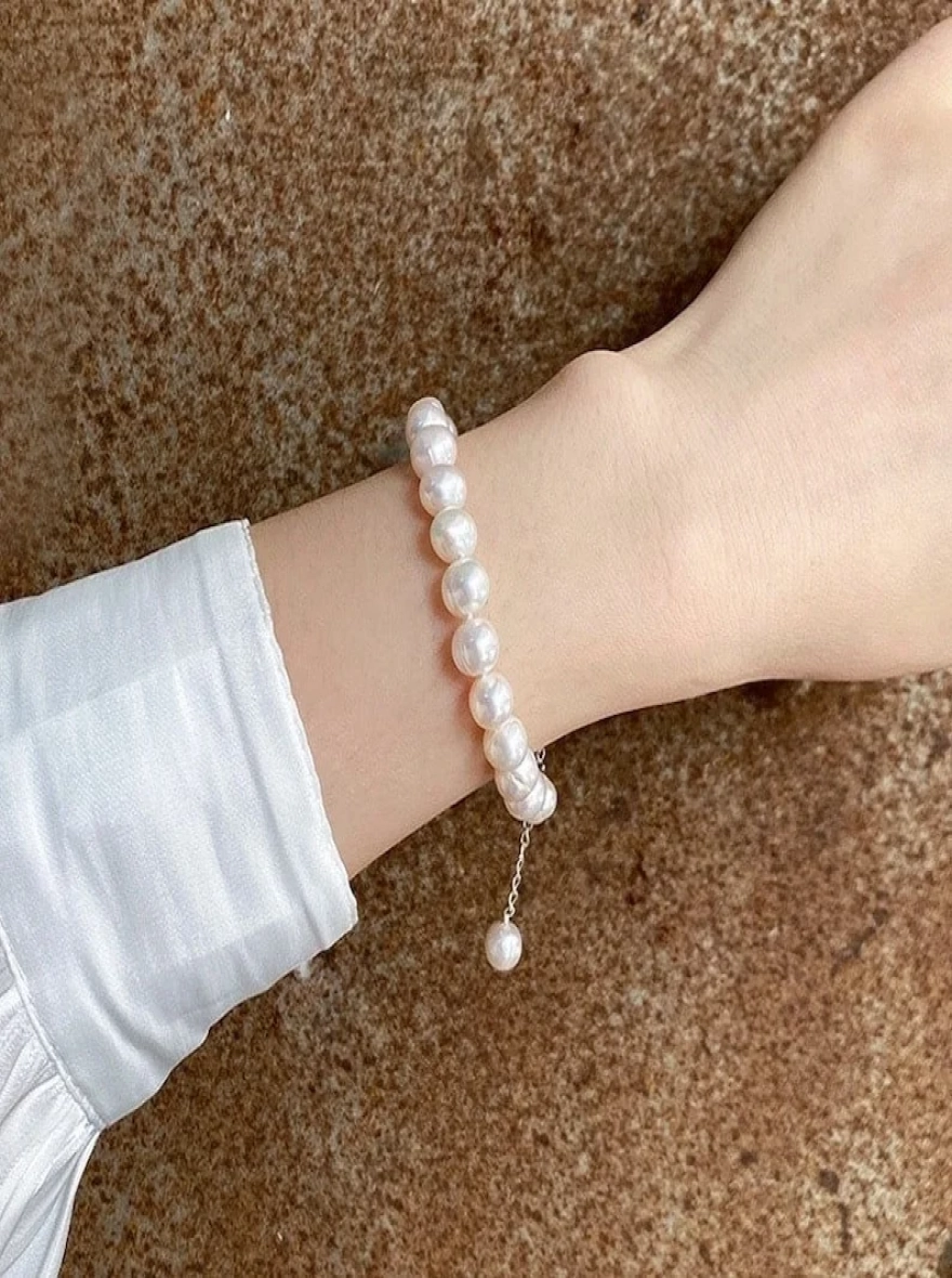 9mm Freshwater Pearl Bracelet, Pearl Bracelet