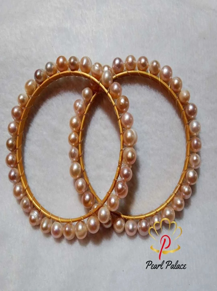 Fresh Water Pearl pink Color Fresh Water Pearl Churi