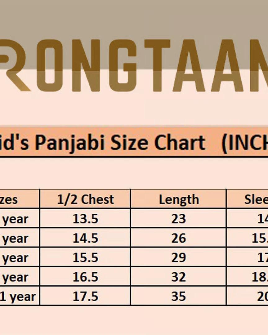 Classic Pink Stripe with Contrast Print Design Premium Cotton Kid's Single Panjabi with Designer Snap Buttons