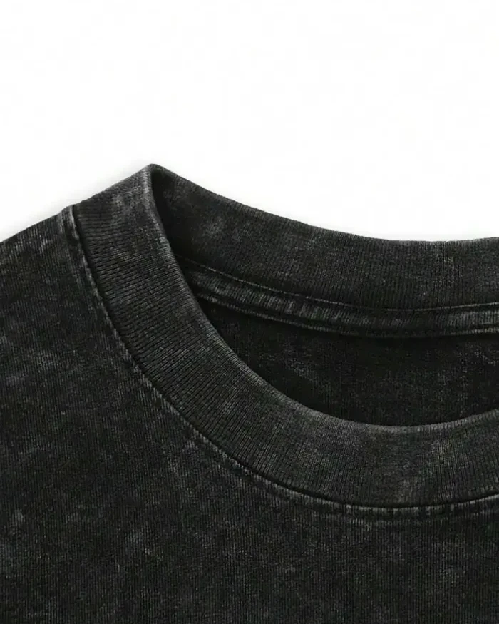 Printed Acid Wash T-Shirt