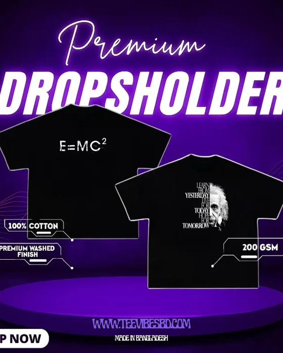 Regular Fit and Dropsholder Comfort Premium Printed T-Shirt