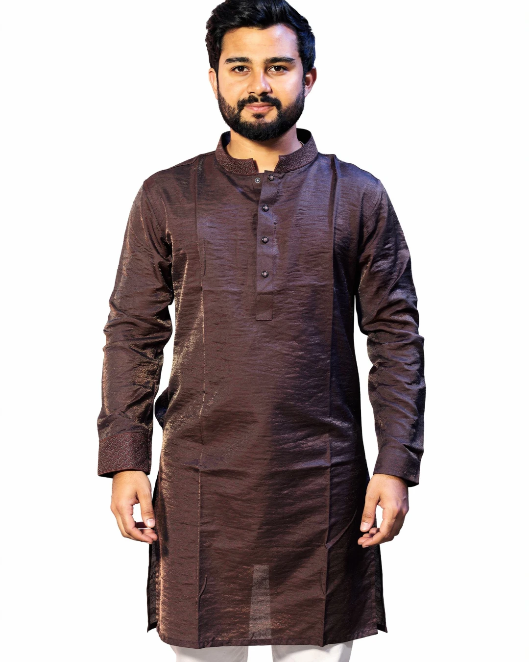 Premium Pakistani silk panjabi Off White (Copy)