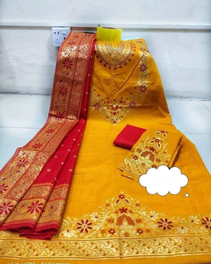 Georgette Heavy Embroidered & Beige Dupatta 3-Piece Salwar Kameez Suit